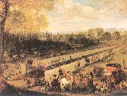 Mazo, Juan Bautista The Hunting Party at Aranjuez oil painting artist